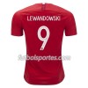 Camisetas Polonia Robert Lewandowski 9 Segunda Equipacion Mundial 2018